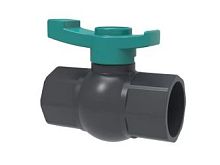Кран шаровой PVC 1-1/2" резьба внут х внут. GH арт: FFB0232 Цвет: Серый