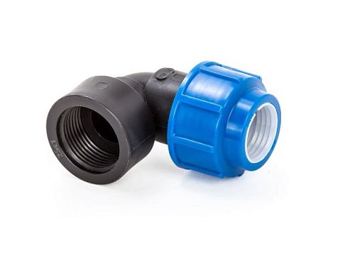 Колено ПЭ D25х3/4"РВ