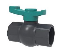 Кран шаровой PVC 2" внут х внут GH арт: FFB0250 Цвет: Серый